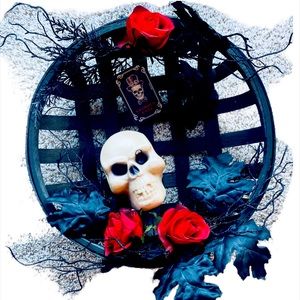 Skull Floral Wreath